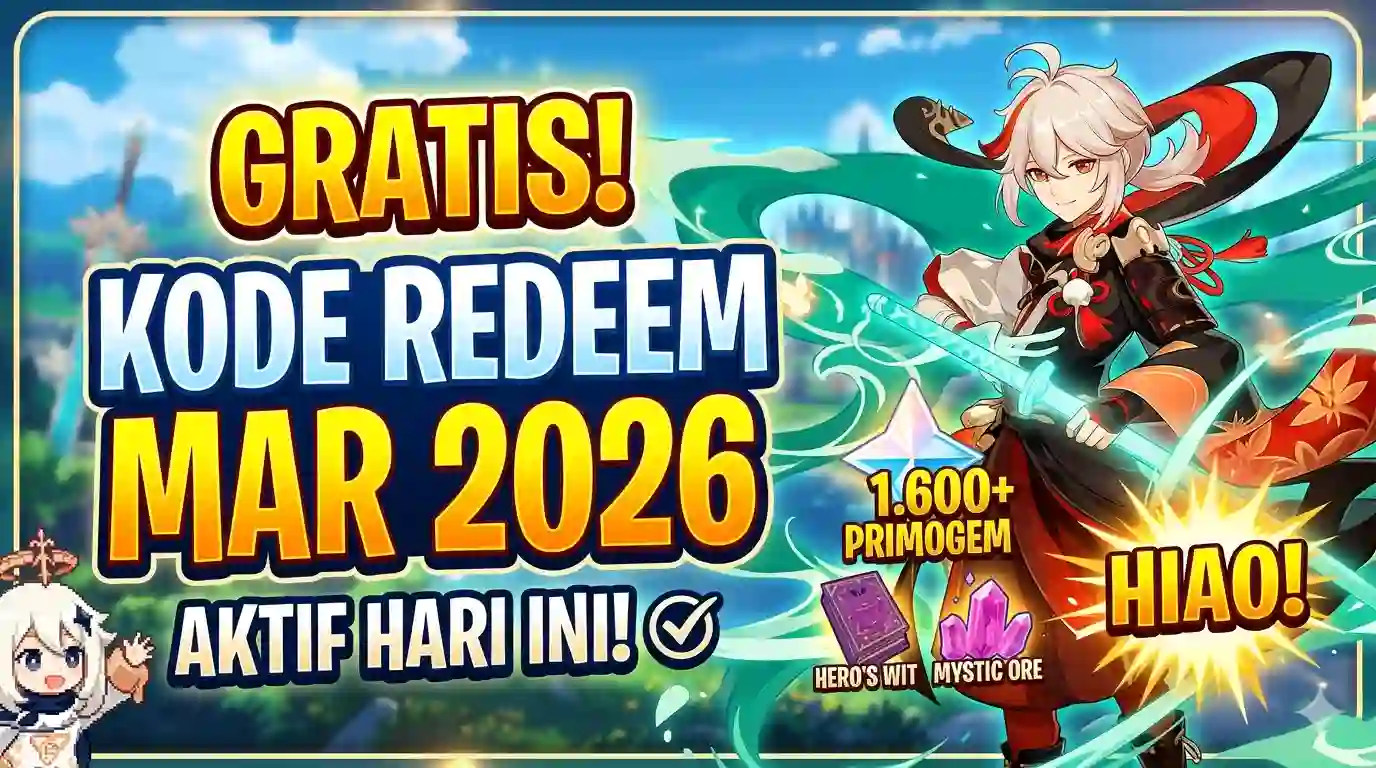 Kode Redeem Genshin Impact Terbaru 31 Maret 2026, Klaim Primogem Gratis