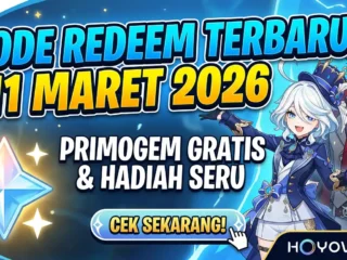 Kode Redeem Genshin Impact Terbaru 11 Maret 2026, Klaim Primogem Gratis