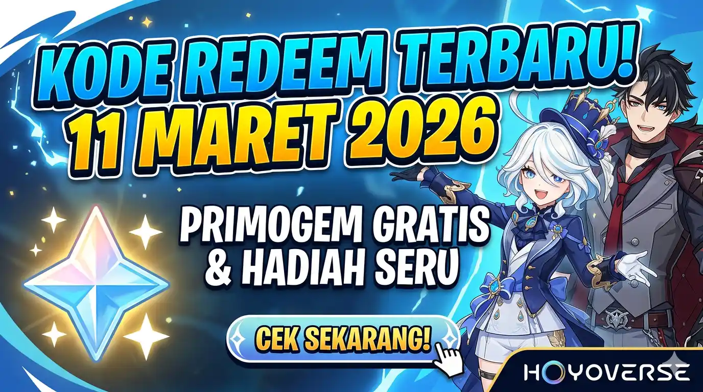 Kode Redeem Genshin Impact Terbaru 11 Maret 2026, Klaim Primogem Gratis