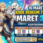 Kode Redeem Genshin Impact 16 Maret 2026: Klaim Primogems Gratis Hari Ini