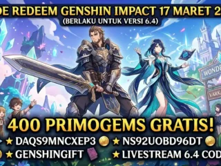 Kode Redeem Genshin Impact Terbaru Maret 2026: Klaim Primogems Gratis Sekarang