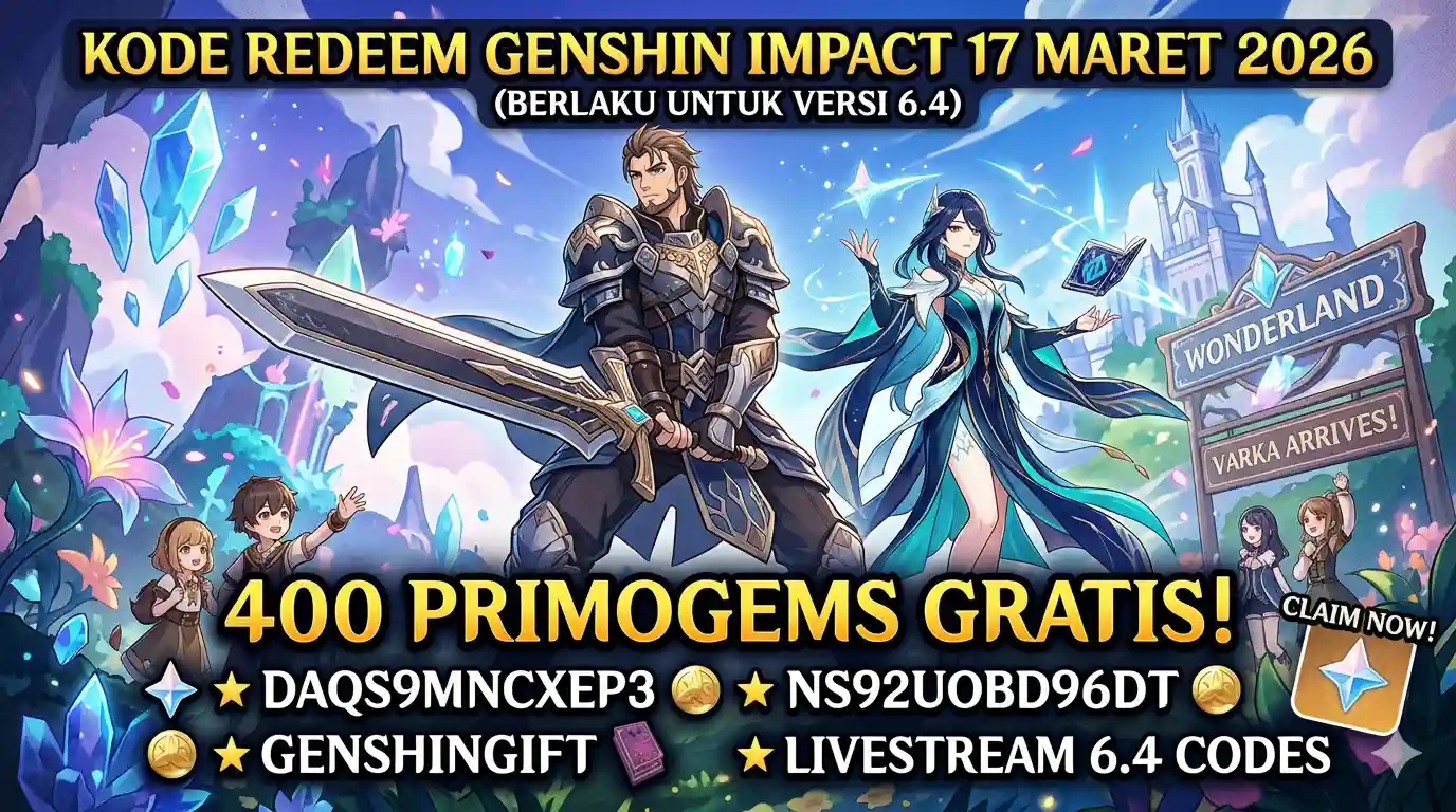 Kode Redeem Genshin Impact Terbaru Maret 2026