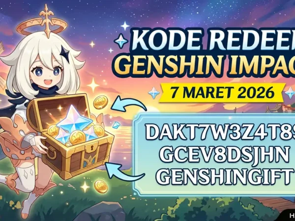 Kode Redeem Genshin Impact 7 Maret 2026, Klaim Primogems Gratis Hari Ini