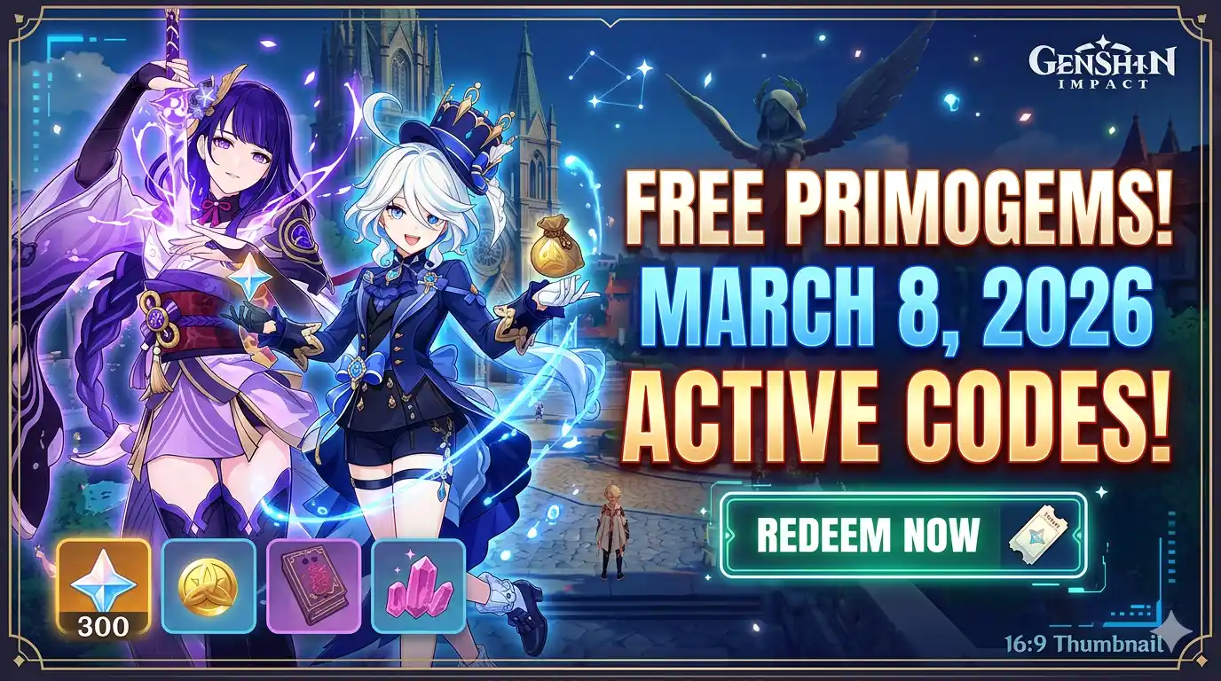 Kode Redeem Genshin Impact 8 Maret 2026: Klaim Primogems Gratis Hari Ini