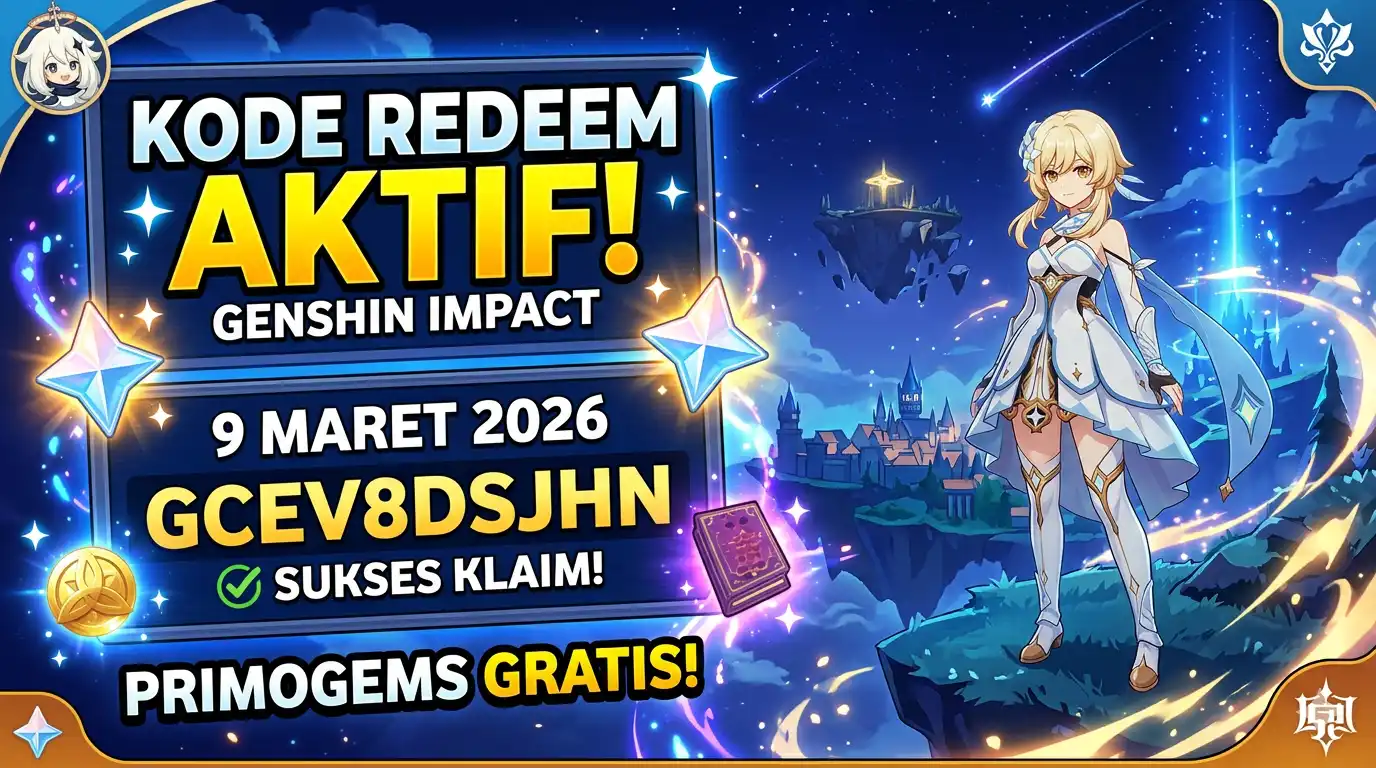 Kode Redeem Genshin Impact 9 Maret 2026: Klaim Primogems Gratis Hari Ini