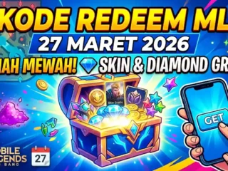 Klaim Skin & Diamond Gratis, Ini Kode Redeem ML 27 Maret 2026 Terbaru