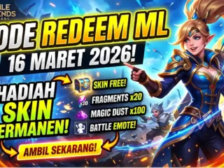 Kode Redeem Mobile Legends 16 Maret 2026, Klaim Skin dan Diamond Gratis