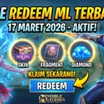 Kode Redeem Mobile Legends Terbaru 17 Maret 2026, Klaim Skin dan Diamond Gratis