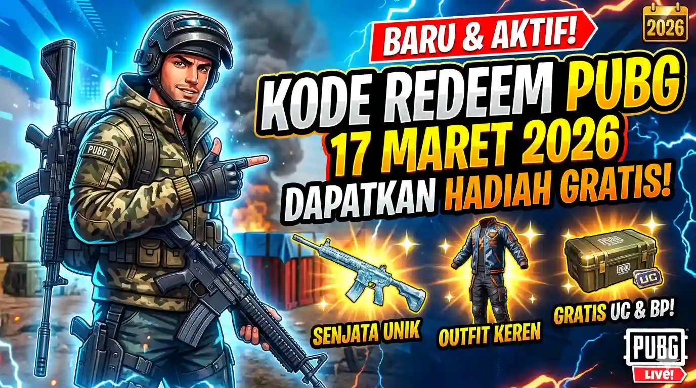 Kode Redeem PUBG Mobile 17 Maret 2026
