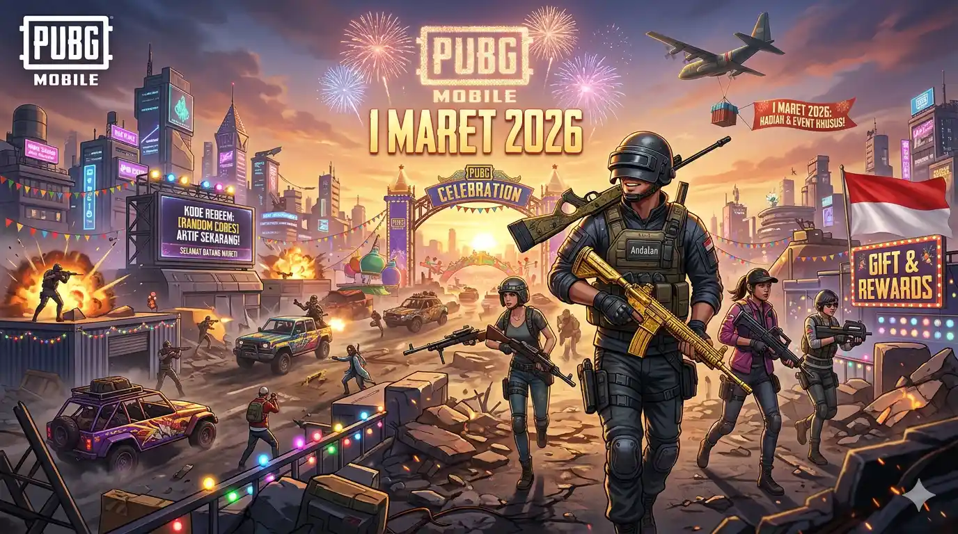 Kode Redeem PUBG Mobile 1 Maret 2026
