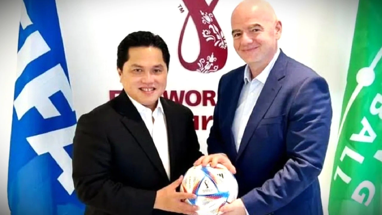 Infantino Temui Erick Thohir, Indonesia Disebut Berpeluang ke Piala Dunia 2026