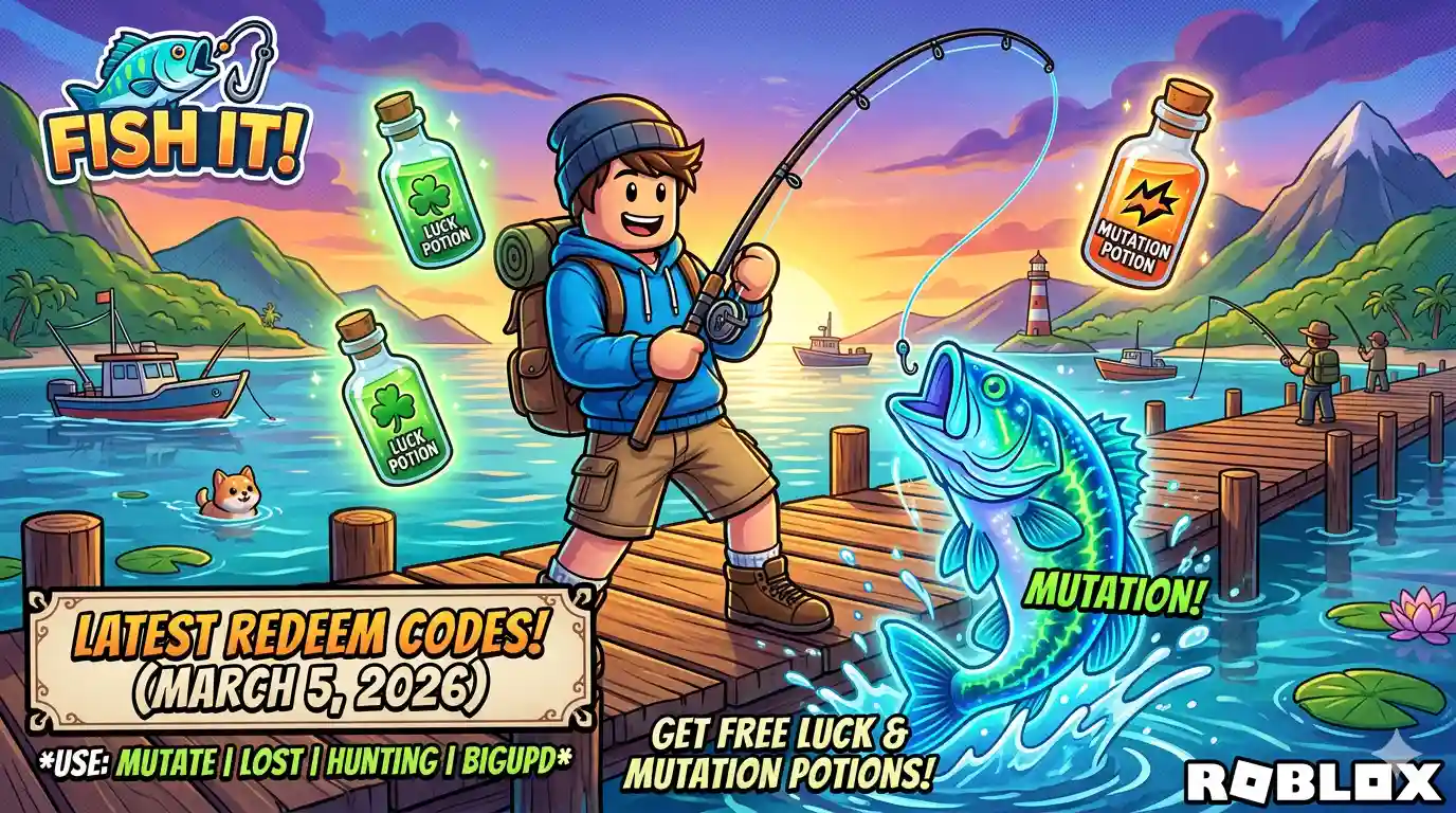 Kode Redeem Fish It Roblox 5 Maret 2026