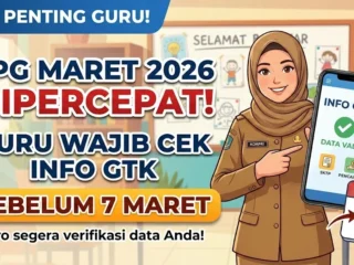 TPG Maret 2026 Dipercepat, Guru Wajib Cek Info GTK Sebelum 7 Maret