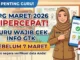 TPG Maret 2026 Dipercepat, Guru Wajib Cek Info GTK Sebelum 7 Maret