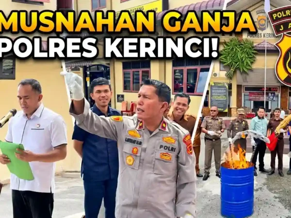 Polres Kerinci Musnahkan Barang Bukti Narkotika dari 19 Perkara