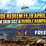 Raih Skin SG2 dan Bundle Eksklusif! Kode Redeem FF Terbaru 19 April 2026