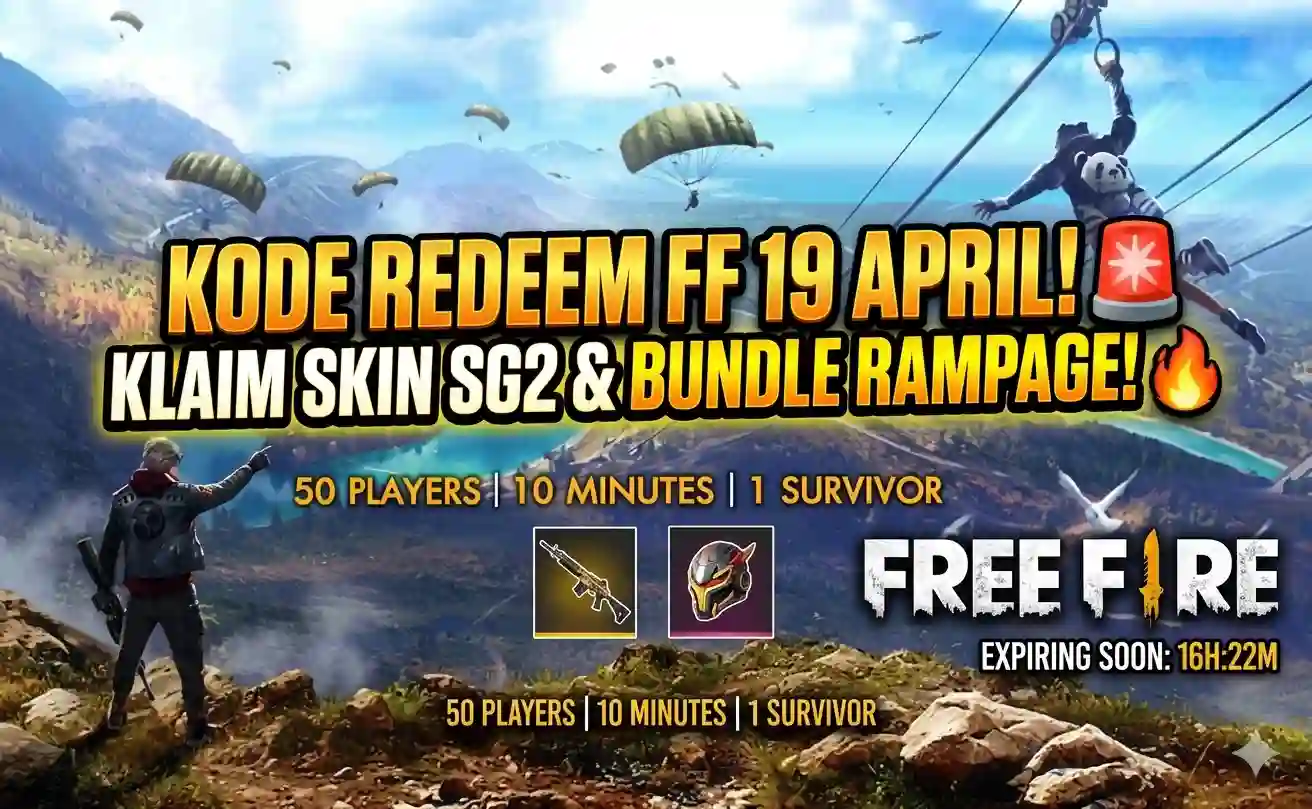 Kode Redeem FF Terbaru 19 April 2026