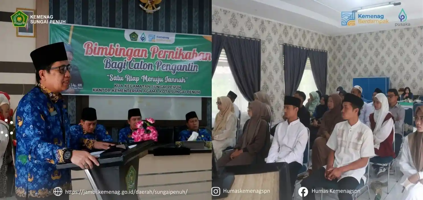 Siapkan Mental Catin, Kemenag Sungai Penuh Gelar Bimbingan "Satu Atap Menuju Jannah"