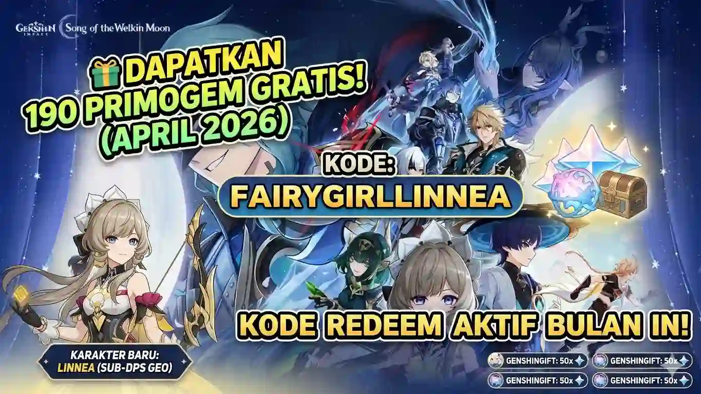 Kode Redeem Genshin Impact April 2026
