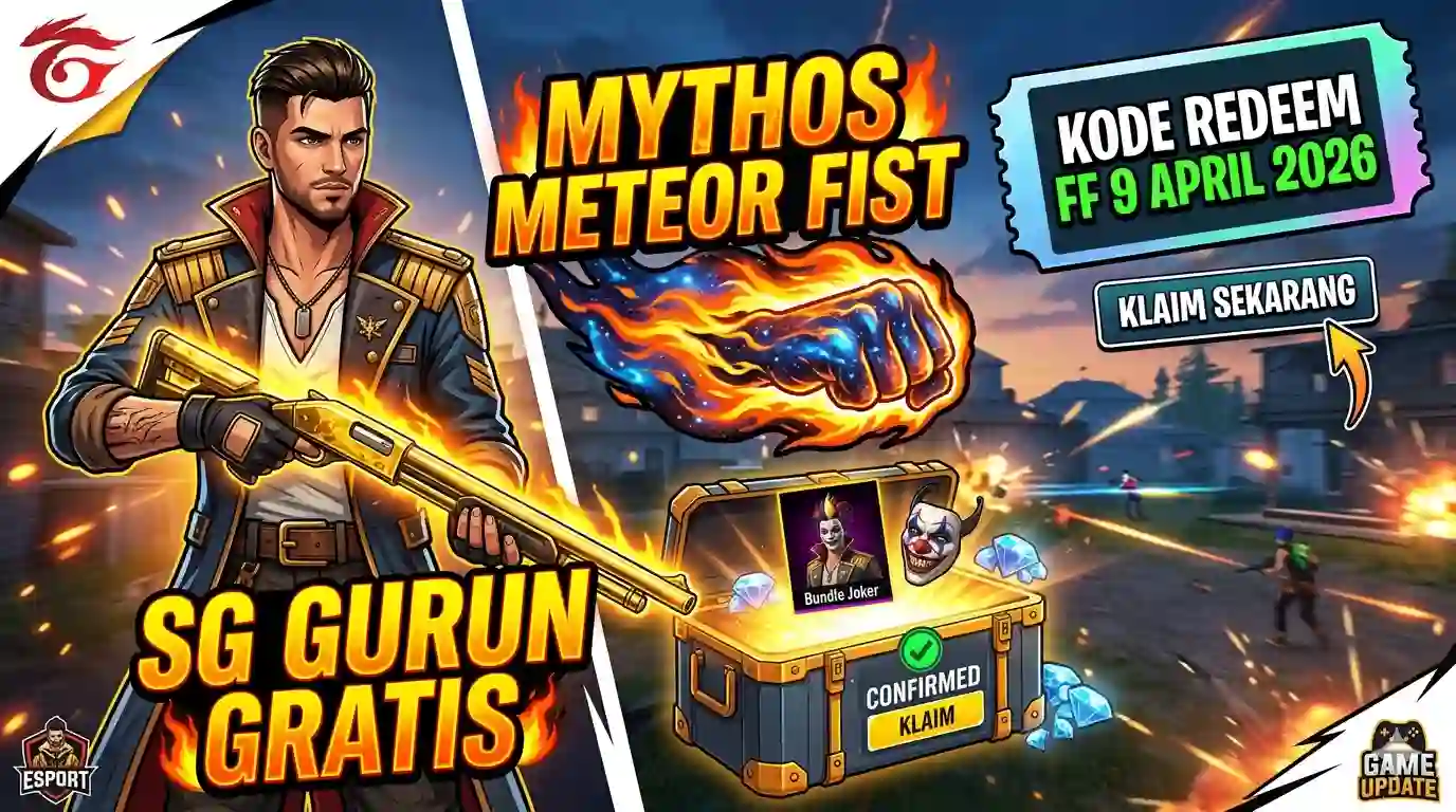 Kode Redeem FF Terbaru 9 April 2026