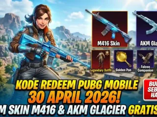 Kode Redeem PUBG Mobile 30 April 2026: Klaim Skin M416 & AKM Glacier Gratis