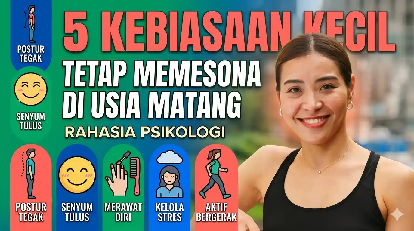 5 Rahasia Tampil Memesona di Usia Matang, Cukup Lakukan Kebiasaan Kecil Ini