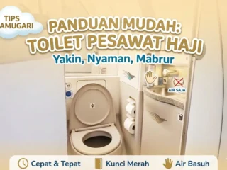 Nyaman di Udara: Panduan Mudah Gunakan Toilet Pesawat untuk Jemaah Haji