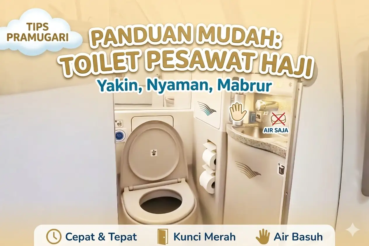 Nyaman di Udara: Panduan Mudah Gunakan Toilet Pesawat untuk Jemaah Haji
