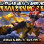 Buruan Klaim! Kode Redeem MLBB 16 April 2026: Banjir Skin & Diamond Gratis