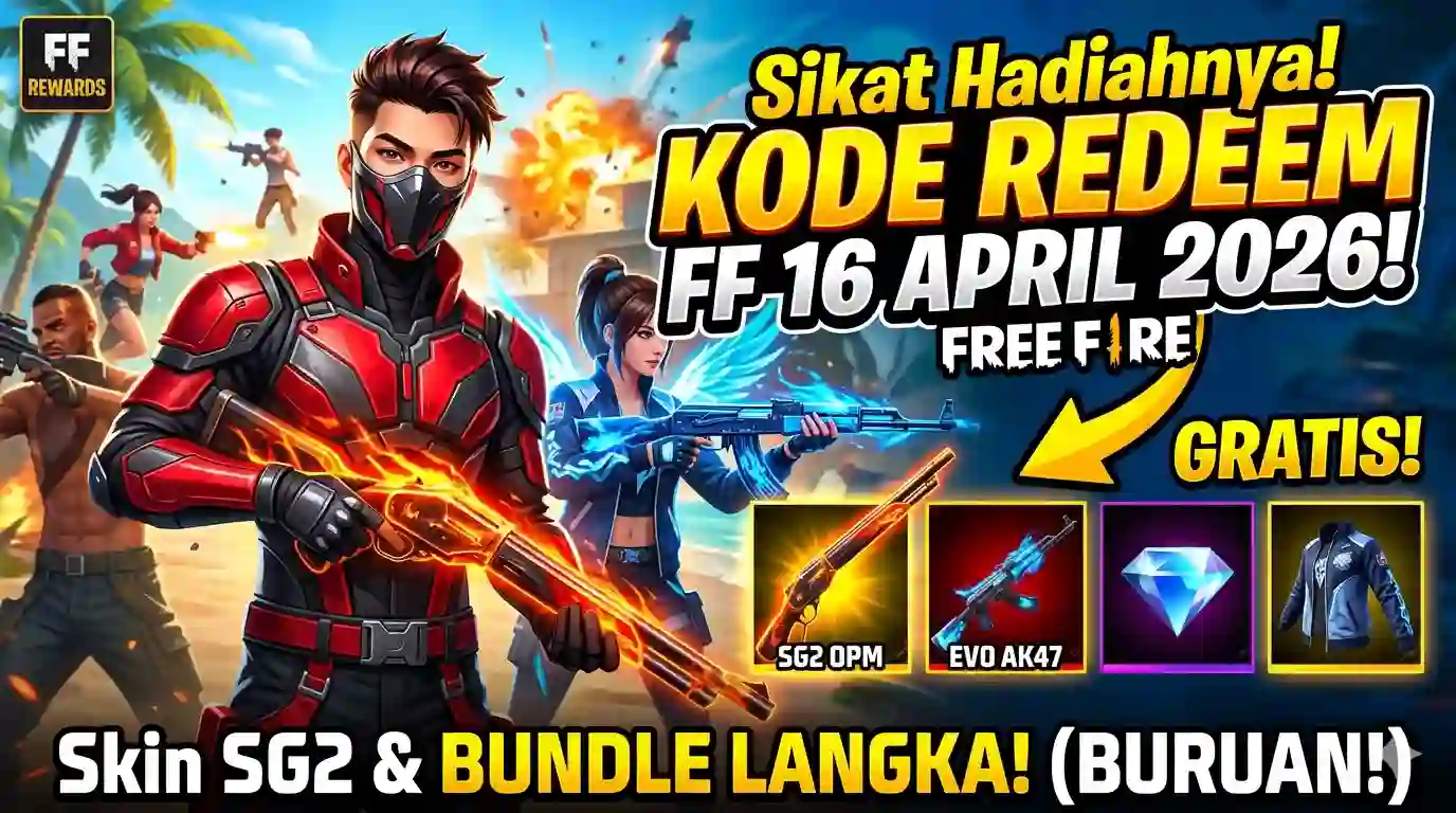 Kode Redeem FF Terbaru Kamis 16 April 2026