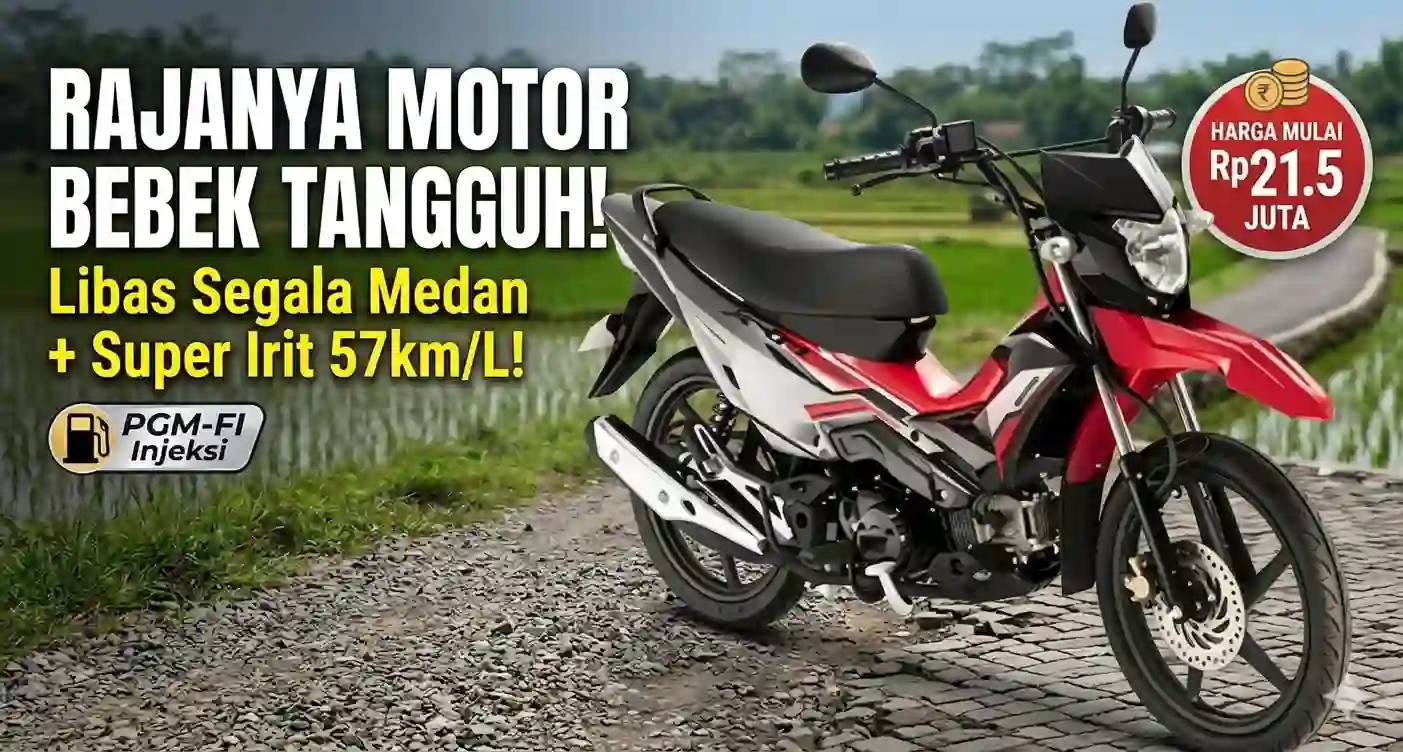 Honda Supra X 125 Cross 2026: Sang Raja Bebek Kini Makin Tangguh Libas Jalan Rusak
