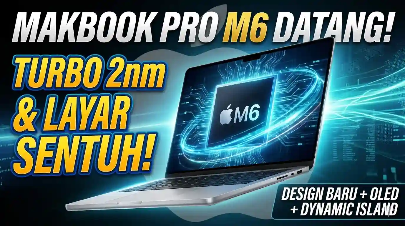 MacBook Pro M6 Segera Hadir: Lebih Tipis, Layar Sentuh, dan Chip 2nm yang Revolusioner