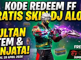 Sikat! Kode Redeem FF Terbaru 29 April 2026: Ada Skin DJ Alok dan Senjata Gratis