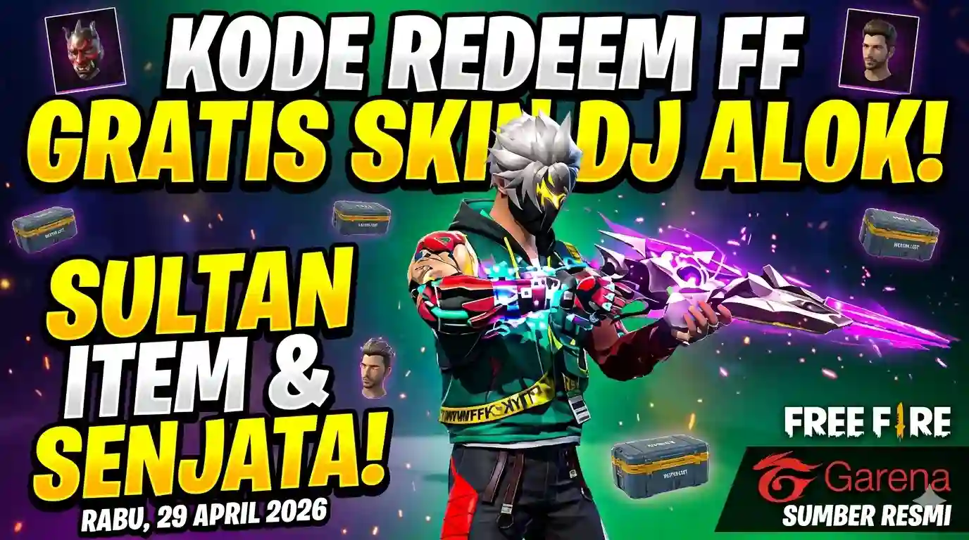 Kode Redeem FF Terbaru 29 April 2026