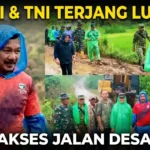 Terjang Lumpur dan Hujan, Bupati Monadi Bersama Dandim Buka Akses Jalan 26 Km Pungut Mudik-Sungai Kuning