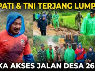 Terjang Lumpur dan Hujan, Bupati Monadi Bersama Dandim Buka Akses Jalan 26 Km Pungut Mudik-Sungai Kuning