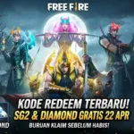 Raih Hadiah Gratis! Kode Redeem FF Terbaru Rabu 22 April 2026
