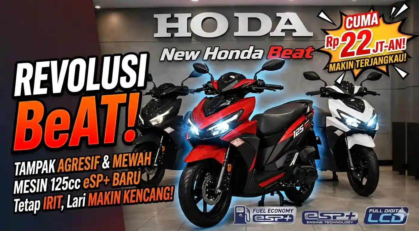 Naik Kelas! All New Honda BeAT 125 NX Siap Dominasi Jalanan