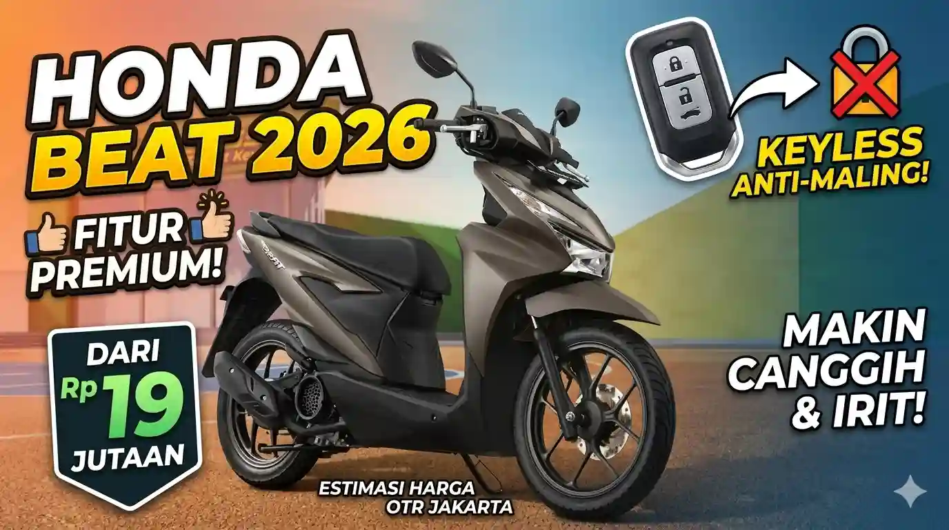 Makin Canggih! Honda BeAT Deluxe Smart Key 2026 Kini Anti-Maling & Super Irit