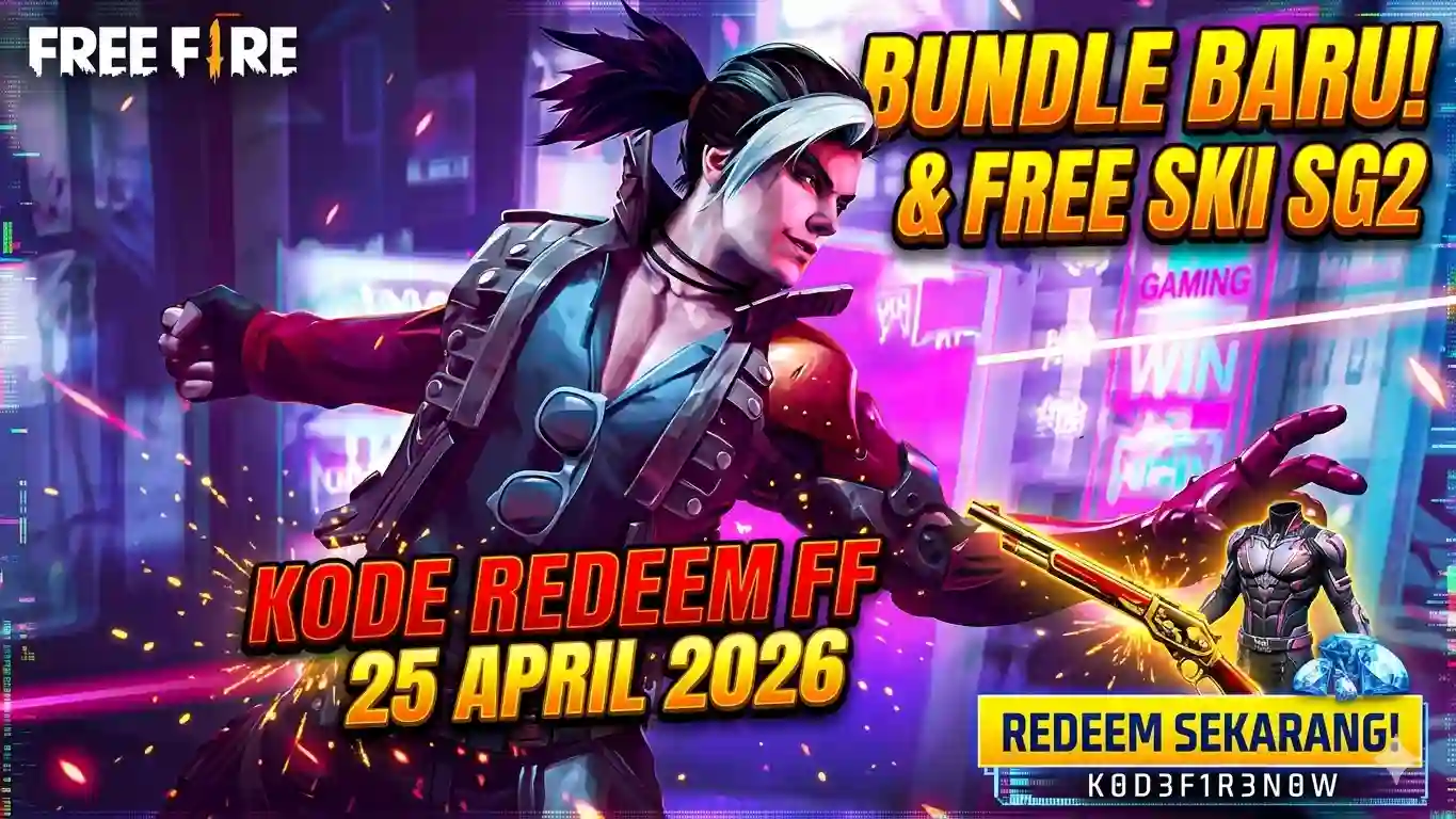 Kode Redeem FF Terbaru 25 April 2026