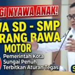 Pemkot Sungai Penuh Larang Siswa SD dan SMP Bawa Motor ke Sekolah