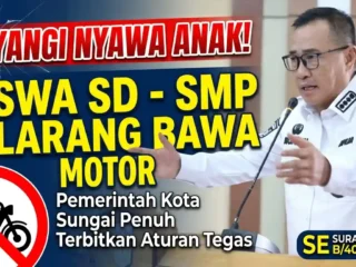Sayangi Nyawa Anak: Pemkot Sungai Penuh Larang Siswa SD dan SMP Bawa Motor ke Sekolah