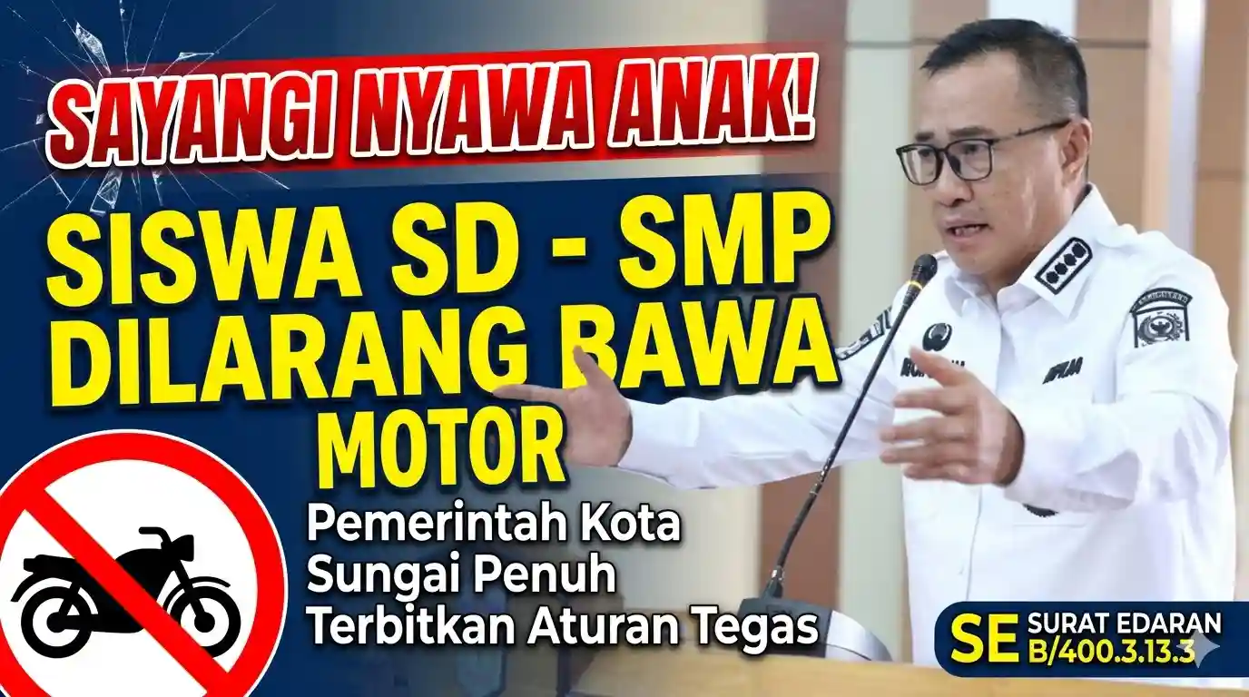 Pemkot Sungai Penuh Larang Siswa SD dan SMP Bawa Motor ke Sekolah