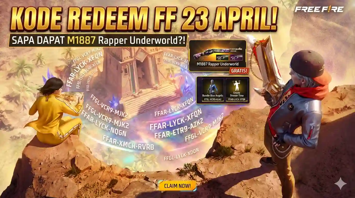 Kode Redeem FF 23 April 2026