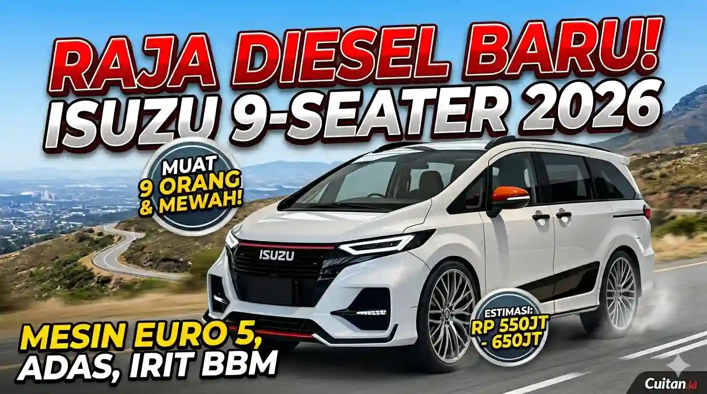 Isuzu 2026 Muat 9 Orang, Lebih Mewah dan Irit