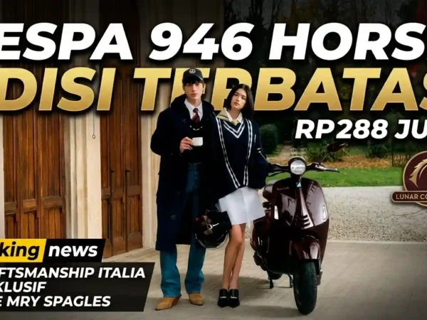 Vespa 946 Horse Meluncur: Edisi Terbatas Rp288 Juta