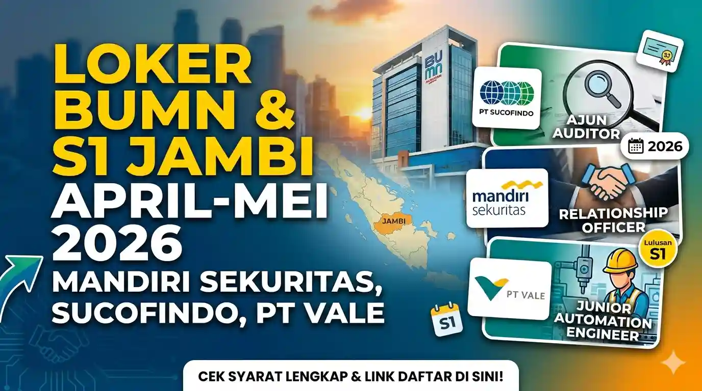 Peluang Karir BUMN 2026: Lulusan S1 Jambi Segera Merapat