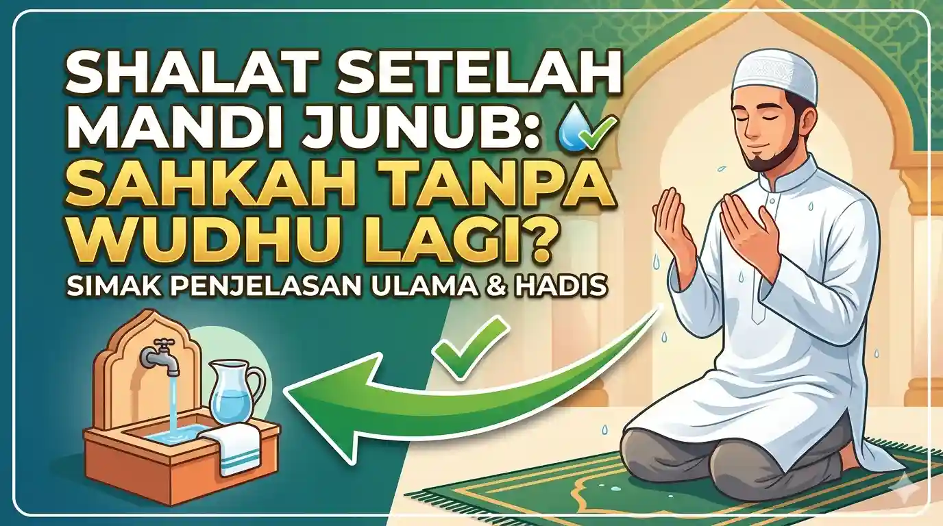 Salat Setelah Mandi Junub Tanpa Wudhu Lagi