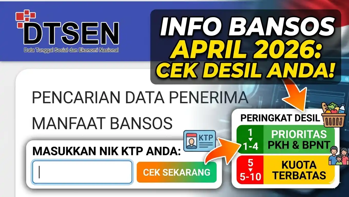 Cara Mudah Cek Desil Penerima Bansos April 2026 Lewat HP