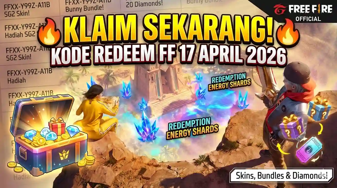 Kode Redeem FF Terbaru 17 April 2026